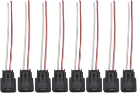 Oyeauto 701969868693 Ignition Coil Female Connector Plug Harness Set Of 8 Compatible With Ford Lincol