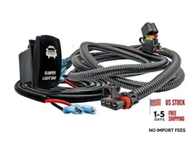 Oz-usa 850047134509 10ft. Power Bus Bar Plug Wire Harness Kit For Led Lights Bumper