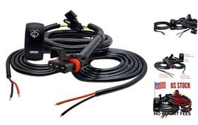 Ozg Powersports Inc. Wh-12057a Oz-usa Windshield Wiper/washer On/off/on Rocker Switch With Pulse Power Bus
