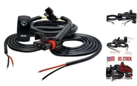 Wh-12057a Ozg Powersports Inc. Oz-usa Windshield Wiper/washer On/off/on Rocker Switch With Pulse Power Bus