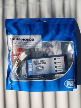 Pac 606523 Aoem-hon20 Amplifier Interface 1998-2009 Honda Acura 20 Pin Harness