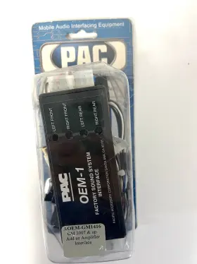Aoem-gm1416a Pac Amplifier Replacement/addition Interface For 2007 Gm Vehicles
