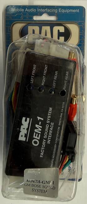 Pac Aoem-gm21 System Interface Kit To Add/replace An Amplifier Select 1998-2002 Gm/chevy