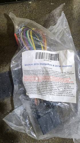 Parrot Qcchj-4 Harness For 2013 Dodge Ram And 2014 Journey