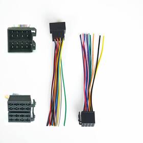 Patikrystic 759549576445 16 Pin Universal Iso Car Radio Wiring Harness Adapter - Plug And Play Power S