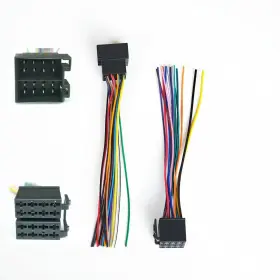 Patikrystic 759549576445 16 Pin Universal Iso Car Radio Wiring Harness Adapter - Plug And Play Power S