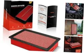 Apeaf1585 Premiumpartswhosale Pre-oiled Engine Air Filter Compatible With Ford Lincoln And Mercury