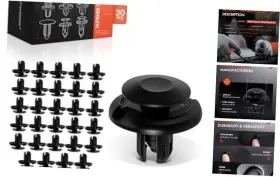 Aprcf4277 Premiumpartswhosale 8mm Nylon Car Retainer Fastener Push Pin Clips - Pack 2.08oz Compatible Wit