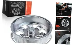 Apspp005 Premiumpartswhosale Power Steering Pump Pulley Compatible With Honda Accord 2003-2007 Cr-v 2002