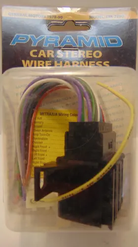 Gm-7890 Pyramid Car Stereo Wire Harness For Gm Vehicles 1978-90 #gm-7890 Nib
