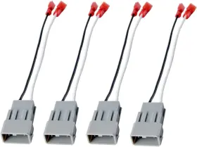 72-7800 Qttech 732688327383 2 Pairs 4 Pack Car Speaker Connector Harnesses For With 1990-up Honda