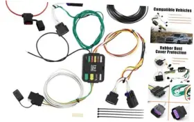 Jhha000062 Racing 56478 Trailer Wire Harness 4 Pin Vehicle-side Custom Wiring Kit Fit