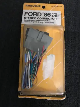12-1337 Radio Shack 12-1377 Car Stereo Connector For Ford 1986 And Later