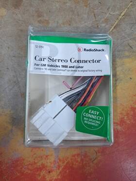 Radioshack 12-1791 Car Stereo Connector New Free Shipping