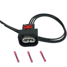 Rcop Cq.cbhn107 3 Wires Front Turn Signal Light Connector Wiring Harness Pigtail Plug Fit For