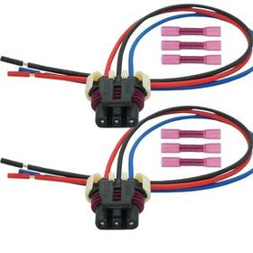 Rcop Gqy.cbhn148 2 Pcs 3 Wires Front Turn Signal Lights Wiring Harness Connector Pigtail Plug