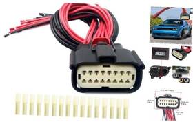 Rcop Lyy.cbhn48 16 Pin Wire Halogen Headlight Wiring Harness Connector Pigtail Plug Fit For