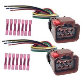 Rcop Lyy.cbhn83-2 Pcs 6 Pins Rear Tail Lights Connector Wiring Harness Pigtail Plug Fit For 2