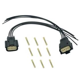 Rcop M1.cbhn42 2 Pcs 4 Pins Hid Halogen Headlight Connector Pigtail Wiring Harness Plug