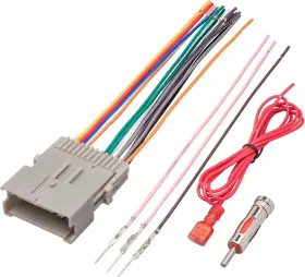 Red Wolf 313115850843 Car Radio Wiring Harness With Antenna Adapter Compatible 2002-2008 Red Wolf 313115850843 Car Radio Wiring Harness With Antenna Adapter Compatible 2002-2008