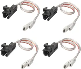 Gmc-4p-006 Red Wolf 445003826890 Door Speaker Wiring Harness Replacement For Chevy Gmc Silverado Sierra