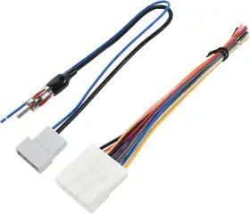 Red Wolf 711181916546 Car Radio Stereo Wire Harness With Antenna Adapter Cable Connector For
