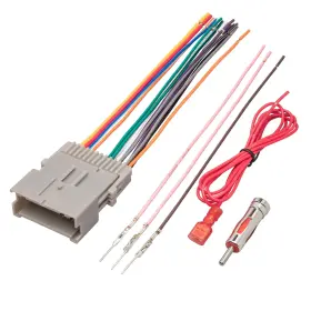 Red Wolf 769894718414 Car Radio Wiring Harness With Antenna Adapter Compatible 2002-2008 Gm Chevy Red Wolf 769894718414 Car Radio Wiring Harness With Antenna Adapter Compatible 2002-2008 Gm Chevy