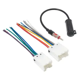 Red Wolf 926585400339 Radio Wiring Harness With Antenna Adapter Compatible Nissan 1998-2