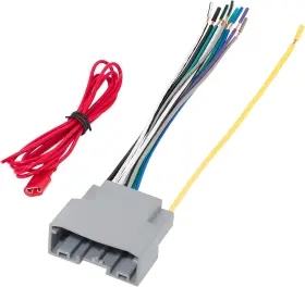 Do-w01 Red Wolf Car Stereo Wire Harness Connector Adapter Replacement For 2007-2011 Dod
