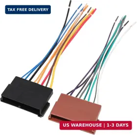 Fd-w202 Red Wolf Radio Wiring Harness Connector Adapter Compatible With Ford F150 1986-1