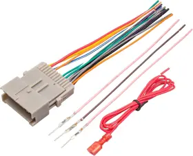 Gm-001 Red Wolf Stereo Wiring Harness Fit For 2002-2008 Gmc Envoy Sierra Chevy Silverad