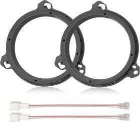 Red Wolf Lbd2-2024-lbx Aftermarket 6.5 Inch Speaker Adapter Spacers Ring Bracket Mounting Spea