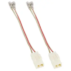 Lbx-ram-2pc Red Wolf Door Speaker Wiring Harness Adapter 2 Pcs Replacement For 2002-2019 Jeep Wran