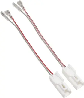 Lbx2012 Red Wolf 2 Pin Car Dash Tweeter Speaker Wiring Harness Adapter Compatible With T