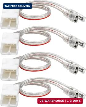Red Wolf Ram-4p-003 Door Speaker Wiring Harness Compatible With 2003-2019 Jeep Wrangler Jk