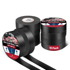 Rw-gjpvc-01 Red Wolf 10 Rolls Vinyl Electrical Tape 3/4 Inch - 66ft Ul Csa Listed Pvc Electric 7