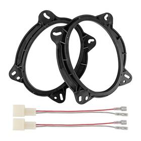 Red Wolf Rw-pjtodx-1882 6x9 Inch Front Door Speaker Adapter With Wiring Harness For 2004 Up Toyo