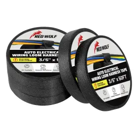Rwf-jb02-1242-5p Red Wolf Wiring Harness Cloth Tape High Temp Self-adhesive Fabric For Automobile