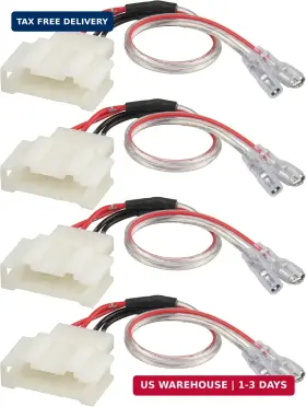 Rwf-lbx4006 Red Wolf Door Speaker Wiring Harness Adapter Select For Vw Volkswagen 1999-2019