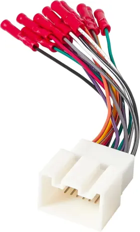 Rwf-xcfd12-1425 Red Wolf Stereo Wiring Harness Pre-installed Wire Connectors Compatible