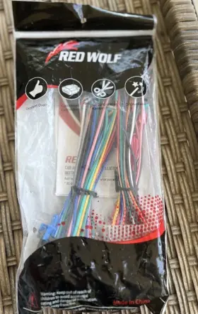 X0003-0402p Red Wolf Car Audio Wire Harness Standard Kit For Stereo Installation