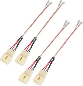 Red Wolf X4001 Front Rear Door Speaker Wiring Harness Adapter Connector Plug Replaceme