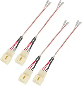 X4001 Red Wolf Front Rear Door Speaker Wiring Harness Adapter Connector Plug Replaceme