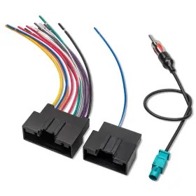 Xc07-2029 Red Wolf Xc01-2148 Stereo Wiring Harness With Antenna Adapter Connector Plug For Ford Transit 2014-