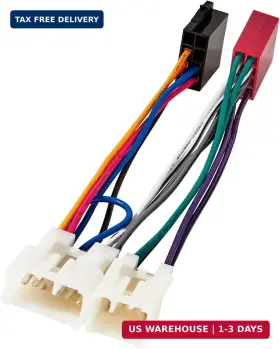 Xc02-2103 Red Wolf Car Radio Iso Wiring Harness Compatible With Toyota 2005-2020 Tacoma 1
