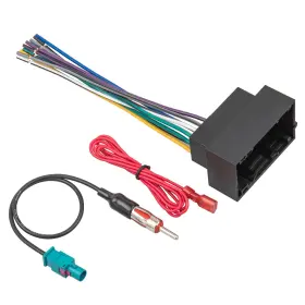 Xc07-2029 Red Wolf Xc03-2105 Stereo Wiring Harness Antenna Adapter Fit For 2013-2019 Dodge Ram Jeep 2014-