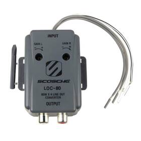 Scosche 705353560842 Loc80 Line Output Converter - 2 Channel High/low Rca Car Audio