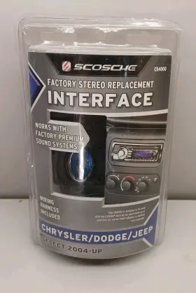Cr4000 Scosche Factory Stereo Replacement Interface Select 2004 And Up Chrysler