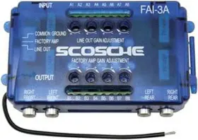 Fai4 Scosche Speaker Level Converter Amplifier Interface