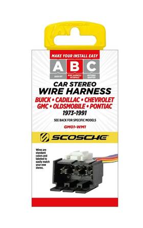 Scosche Gm01-wm1 Stereo Connector General Motors 1973-91 Buick Cadillac / Photo